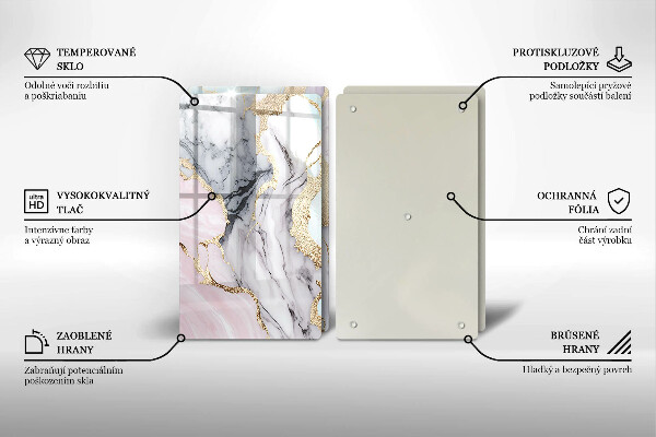 Chopping board Pastel marble