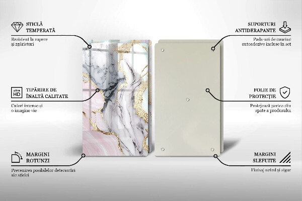 Chopping board Pastel marble