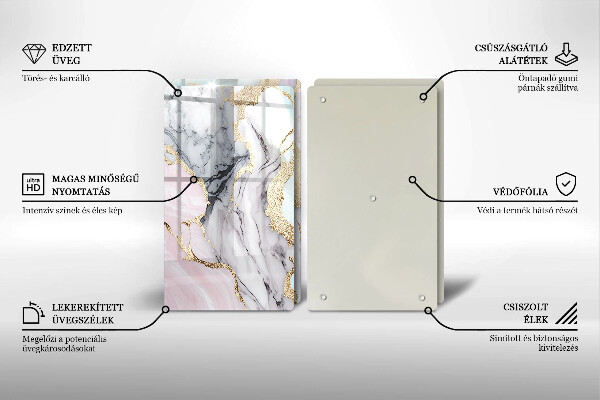 Chopping board Pastel marble