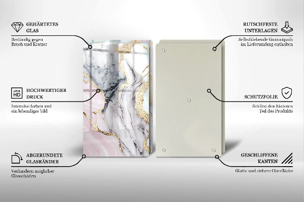 Chopping board Pastel marble