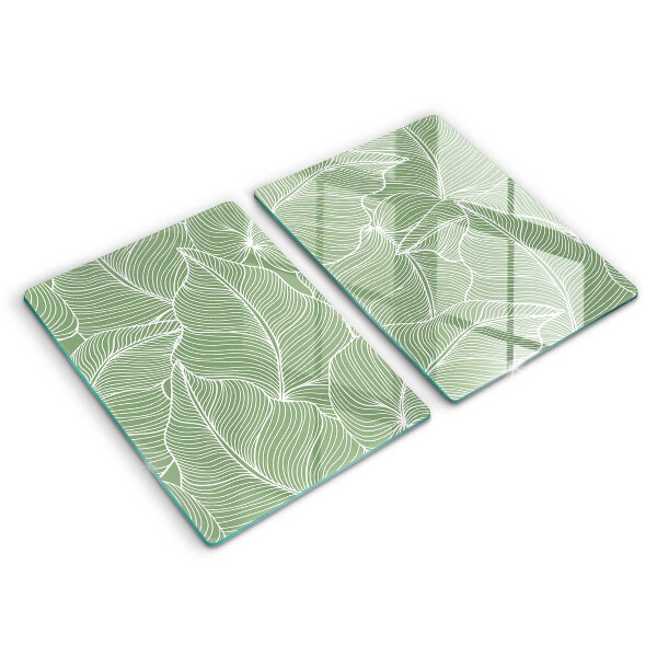 Chopping board Linear leaves