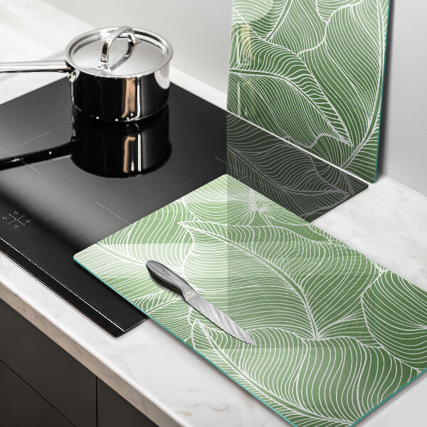 Chopping board Linear leaves