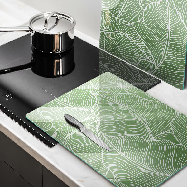 Chopping board Linear leaves