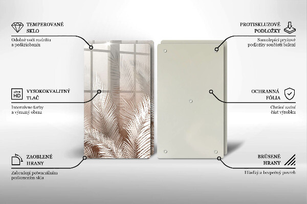 Chopping board Boho leaf vegetation