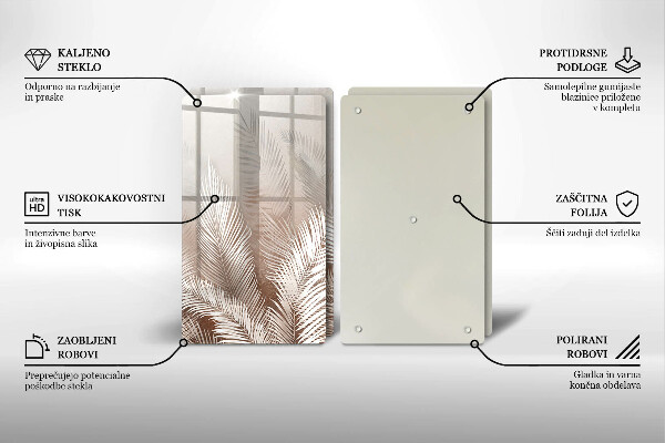 Chopping board Boho leaf vegetation