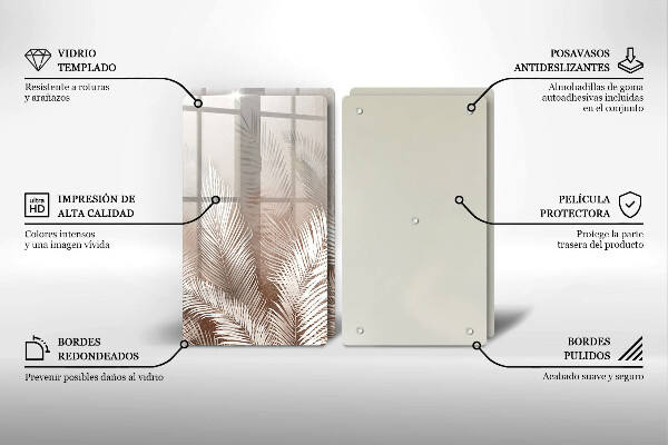 Chopping board Boho leaf vegetation