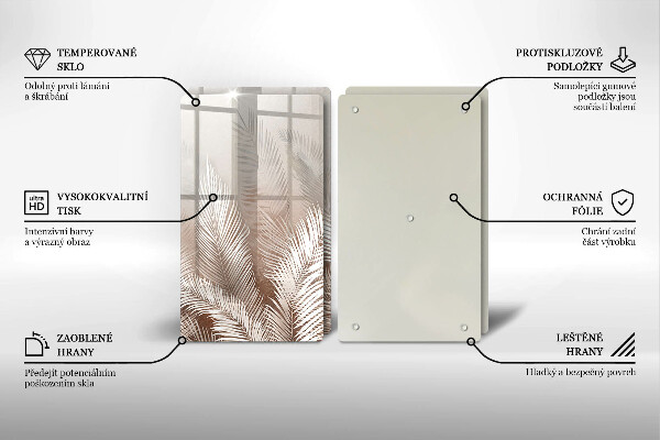 Chopping board Boho leaf vegetation