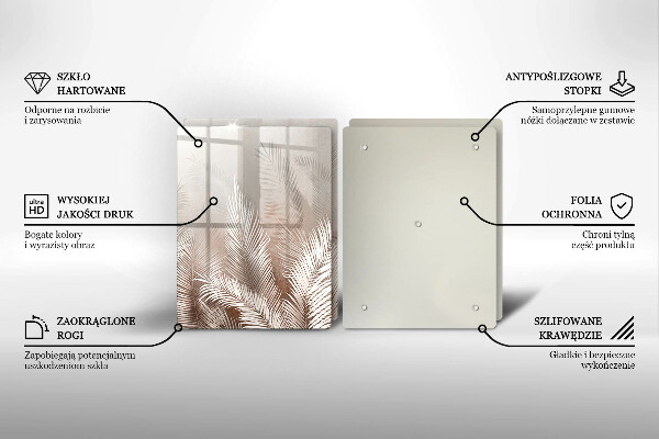 Chopping board Boho leaf vegetation