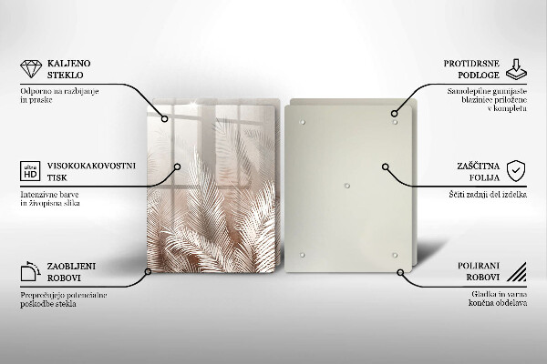 Chopping board Boho leaf vegetation