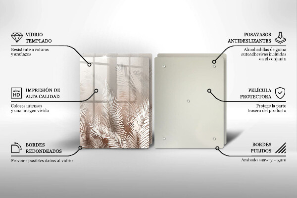 Chopping board Boho leaf vegetation