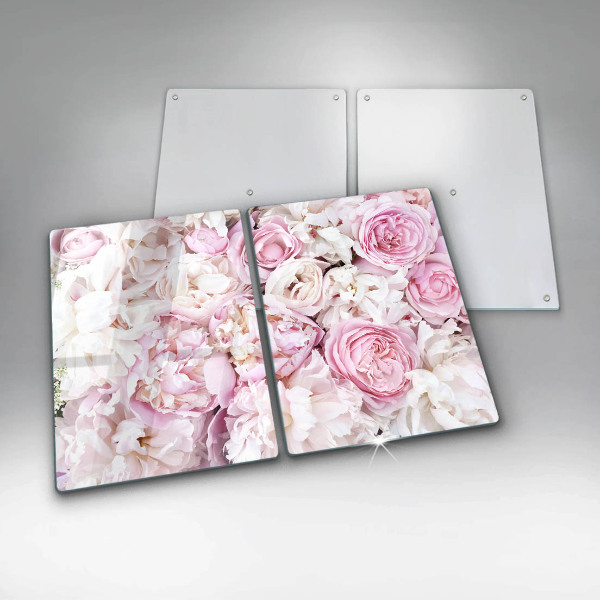 Chopping board Peony bouquet