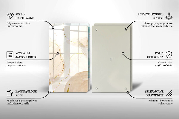 Chopping board Bright boho shapes