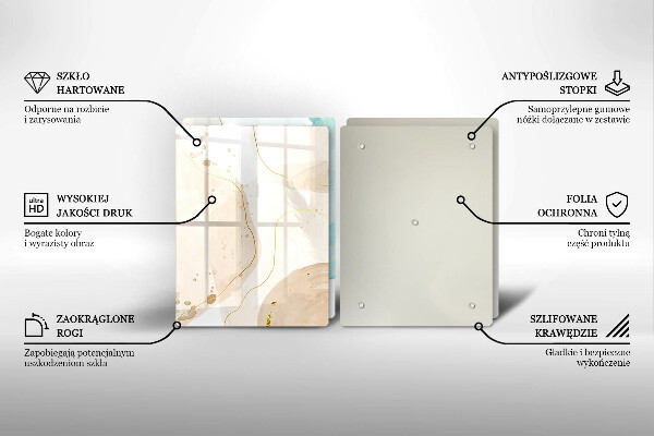 Chopping board Bright boho shapes