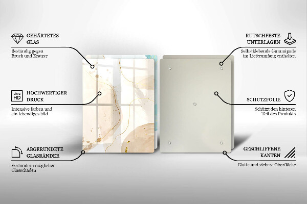 Chopping board Bright boho shapes