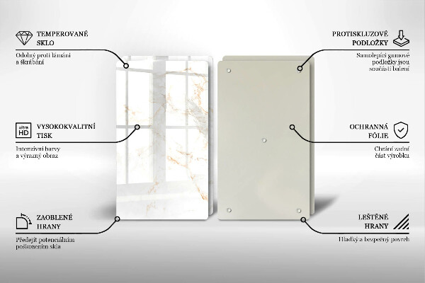 Chopping board Elegant stone marble