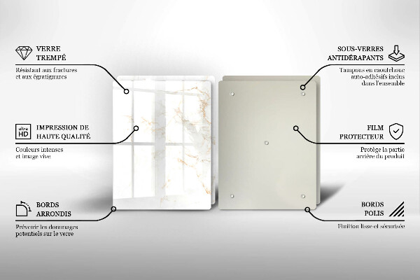 Chopping board Elegant stone marble