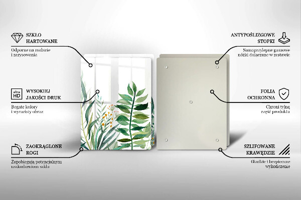 Chopping board Plant leaves illustration