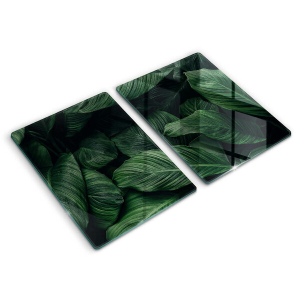 Chopping board Dark leaves