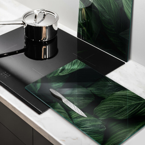 Chopping board Dark leaves