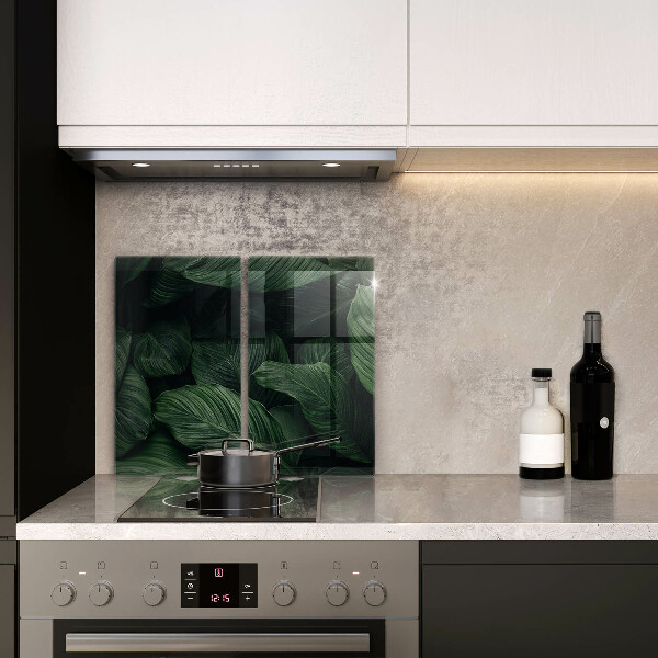 Chopping board Dark leaves