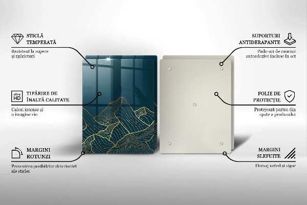 Chopping board Abstract mountains
