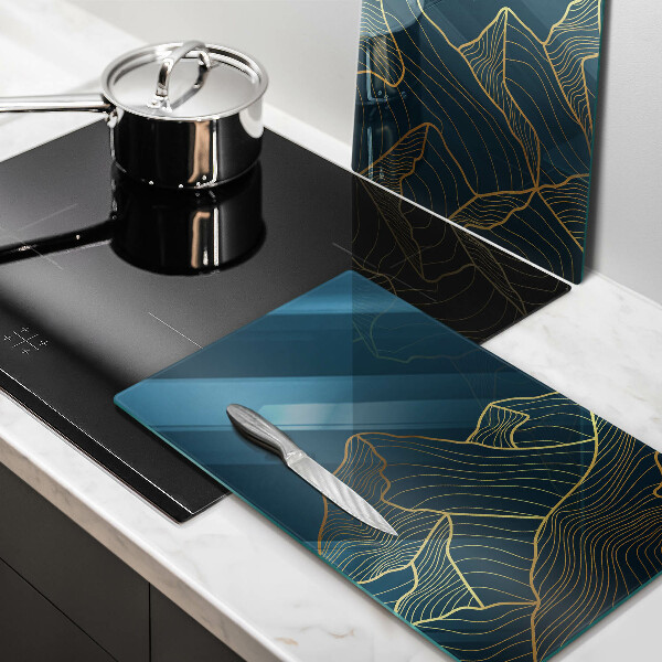 Chopping board Abstract mountains