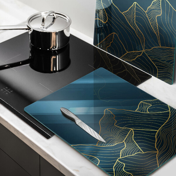 Chopping board Abstract mountains