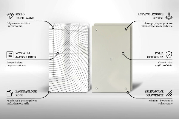 Chopping board Modern Line pattern