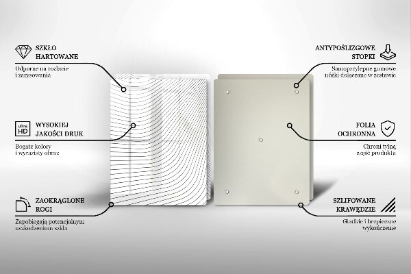 Chopping board Modern Line pattern