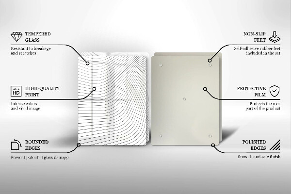 Chopping board Modern Line pattern