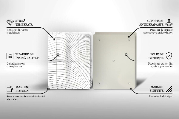 Chopping board Modern Line pattern