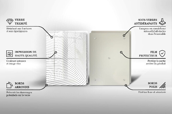 Chopping board Modern Line pattern