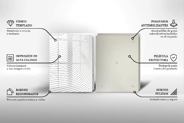 Chopping board Modern Line pattern