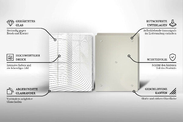 Chopping board Modern Line pattern