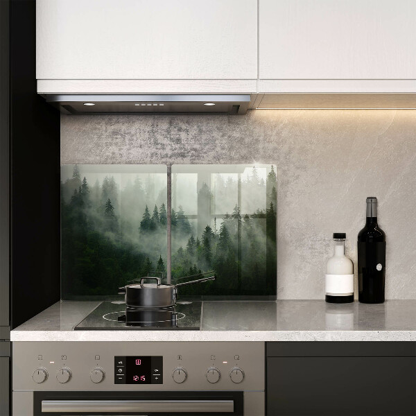 Chopping board Landscape of a hazy forest