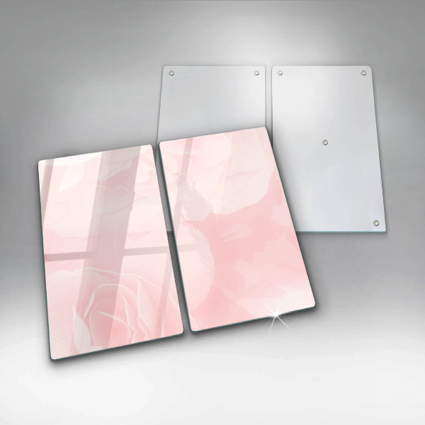 Chopping board Pastel background roses