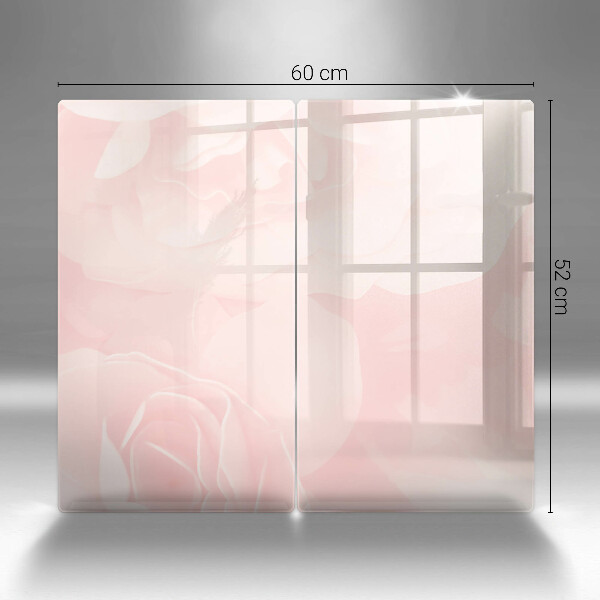 Chopping board Pastel background roses