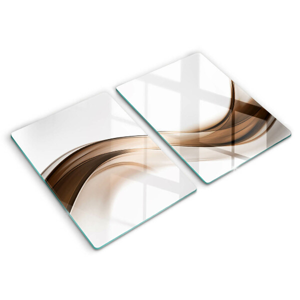 Chopping board Abstraction brown lines