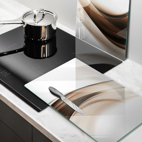 Chopping board Abstraction brown lines