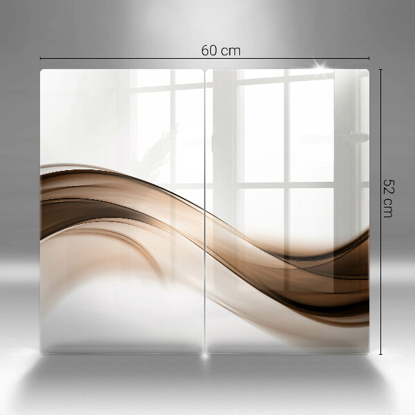 Chopping board Abstraction brown lines