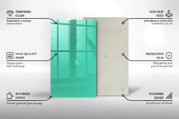 Kitchen chopping board Green color