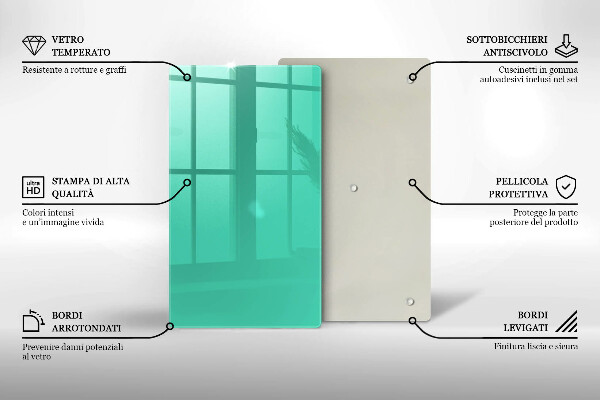 Kitchen chopping board Green color