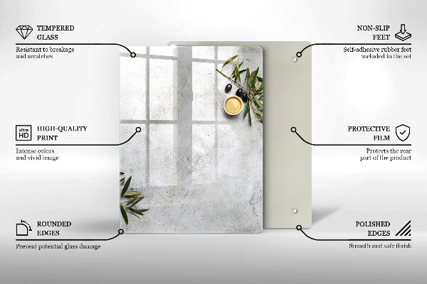 Kitchen chopping board Green color