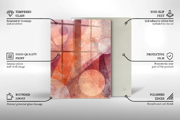 Kitchen chopping board Orange color