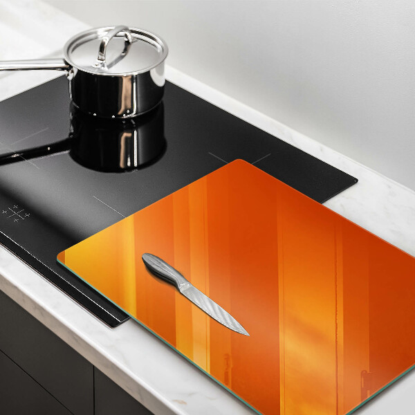 Kitchen chopping board Orange color
