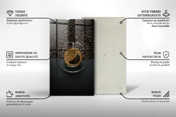 Chopping board Coffee and grains
