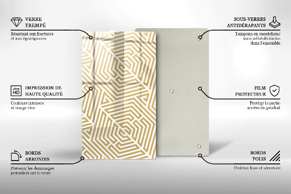 Worktop protector Geometric lines