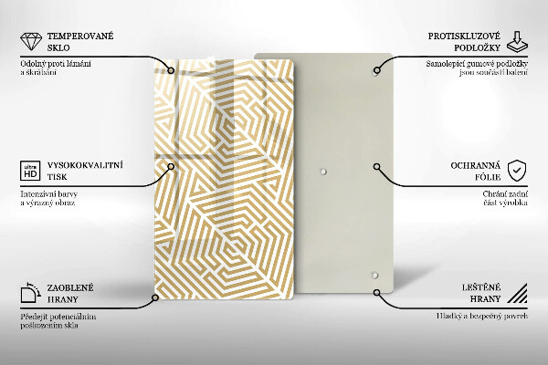 Worktop protector Geometric lines