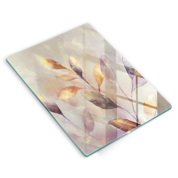 Worktop protector Painted boho leaves