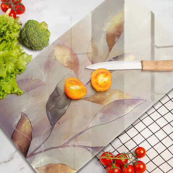 Worktop protector Painted boho leaves